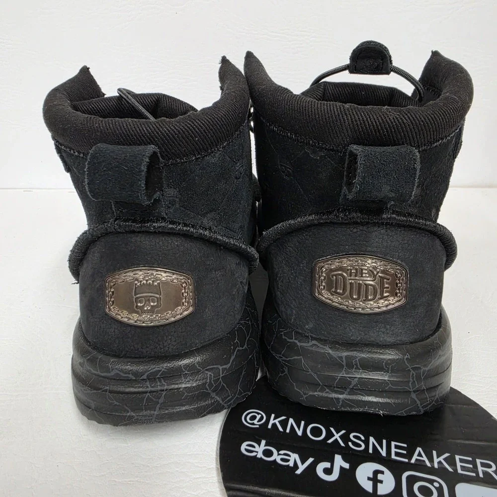 Hey Dude Jelly Roll Bradley Suede Black 45334-0PH Men's Size 13
